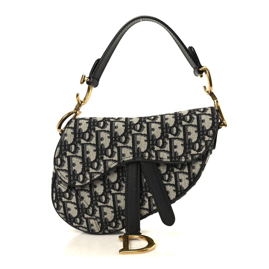 Oblique Mini Saddle Bag Blue