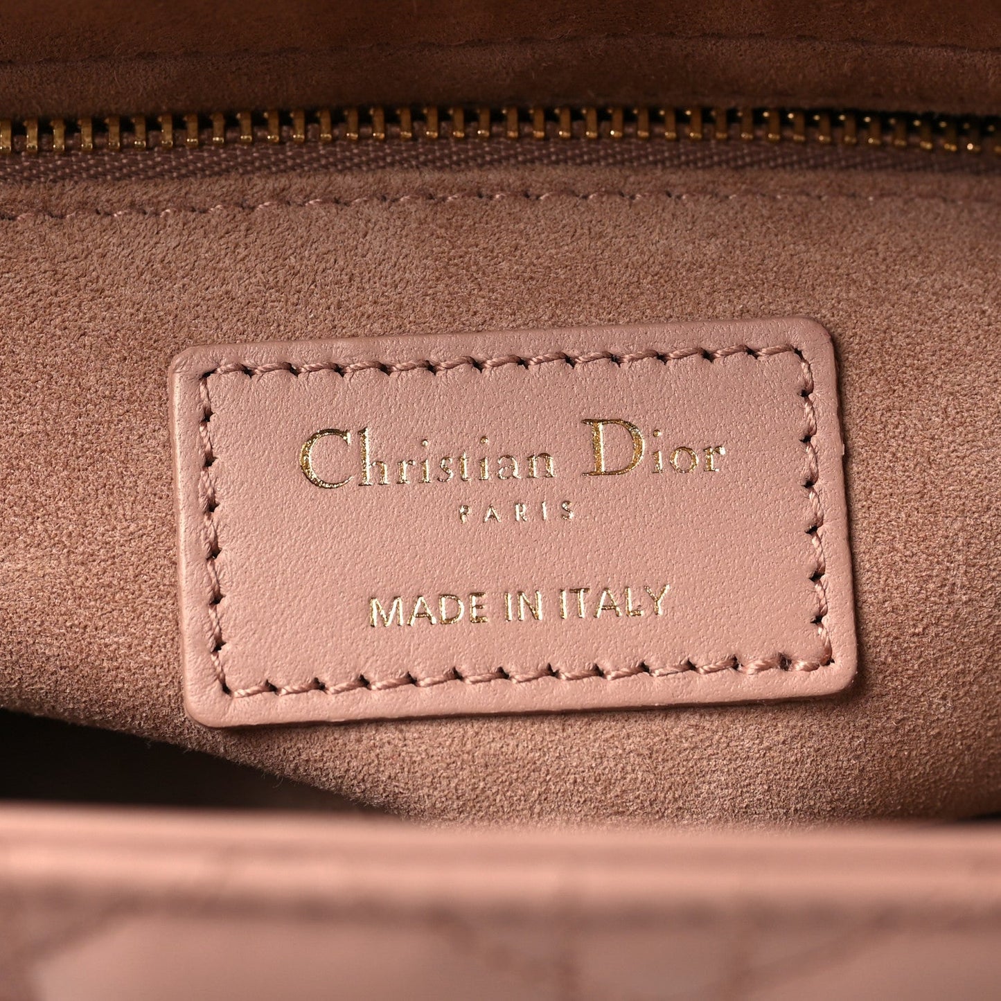 Lambskin Cannage Medium Lady Dior Fard