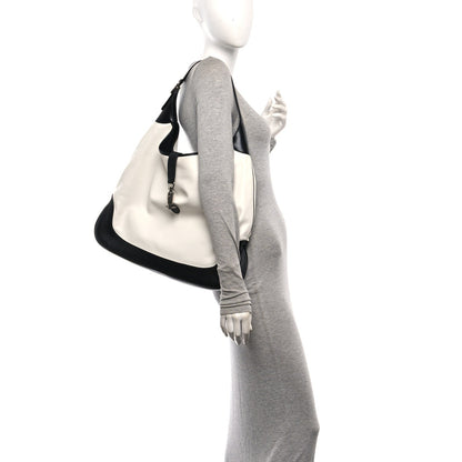 Calfskin Large Jackie 1961 Shoulder Bag Black White