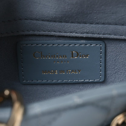 Lambskin Cannage Micro Lady D-Joy Cloud Blue