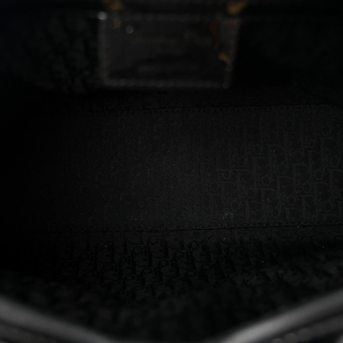 Patent Cannage Large Lady Dior Black