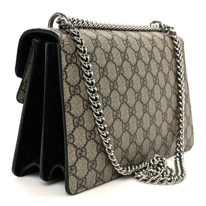 GG Supreme Monogram Small Dionysus Shoulder Bag Black