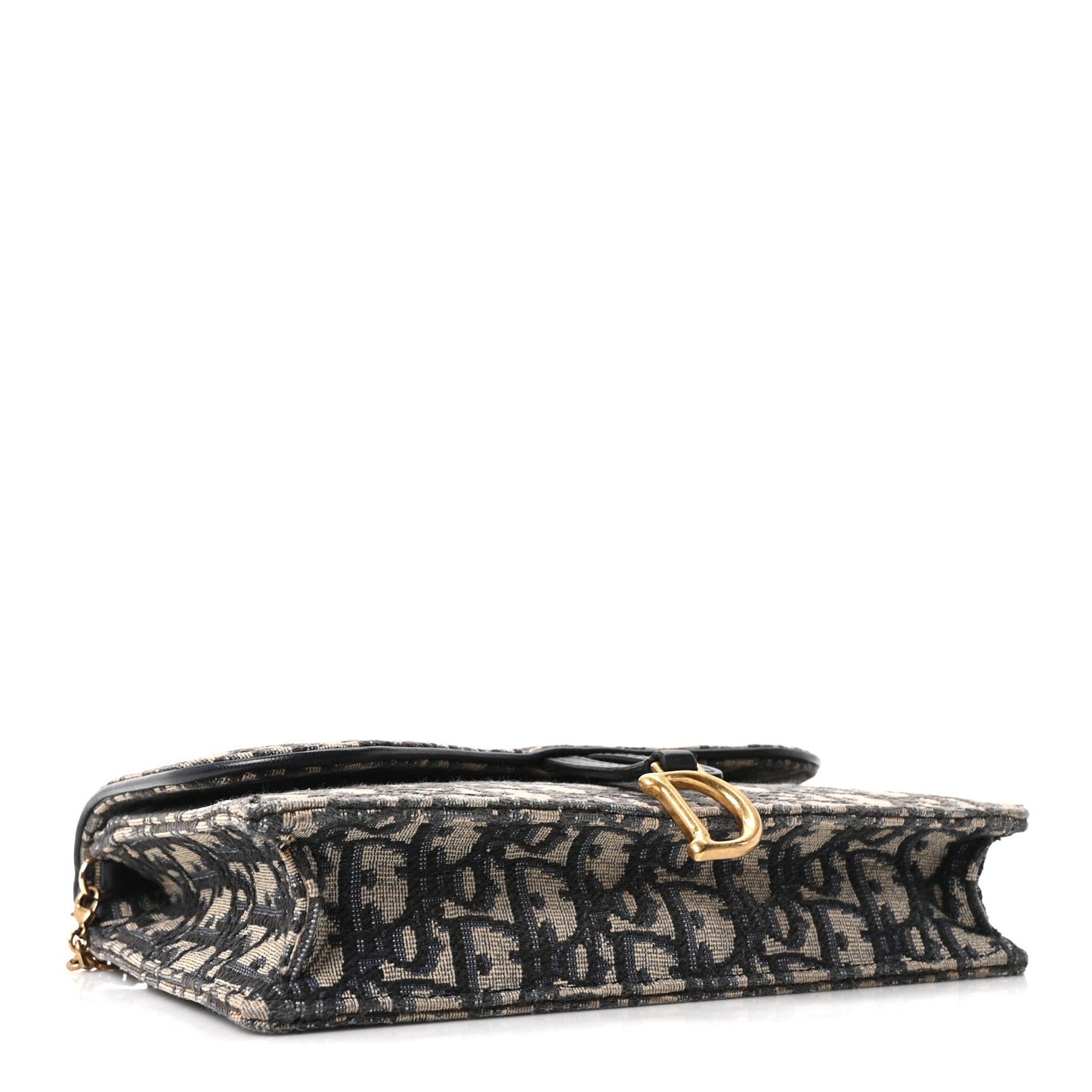 Oblique Saddle Chain Pouch Blue