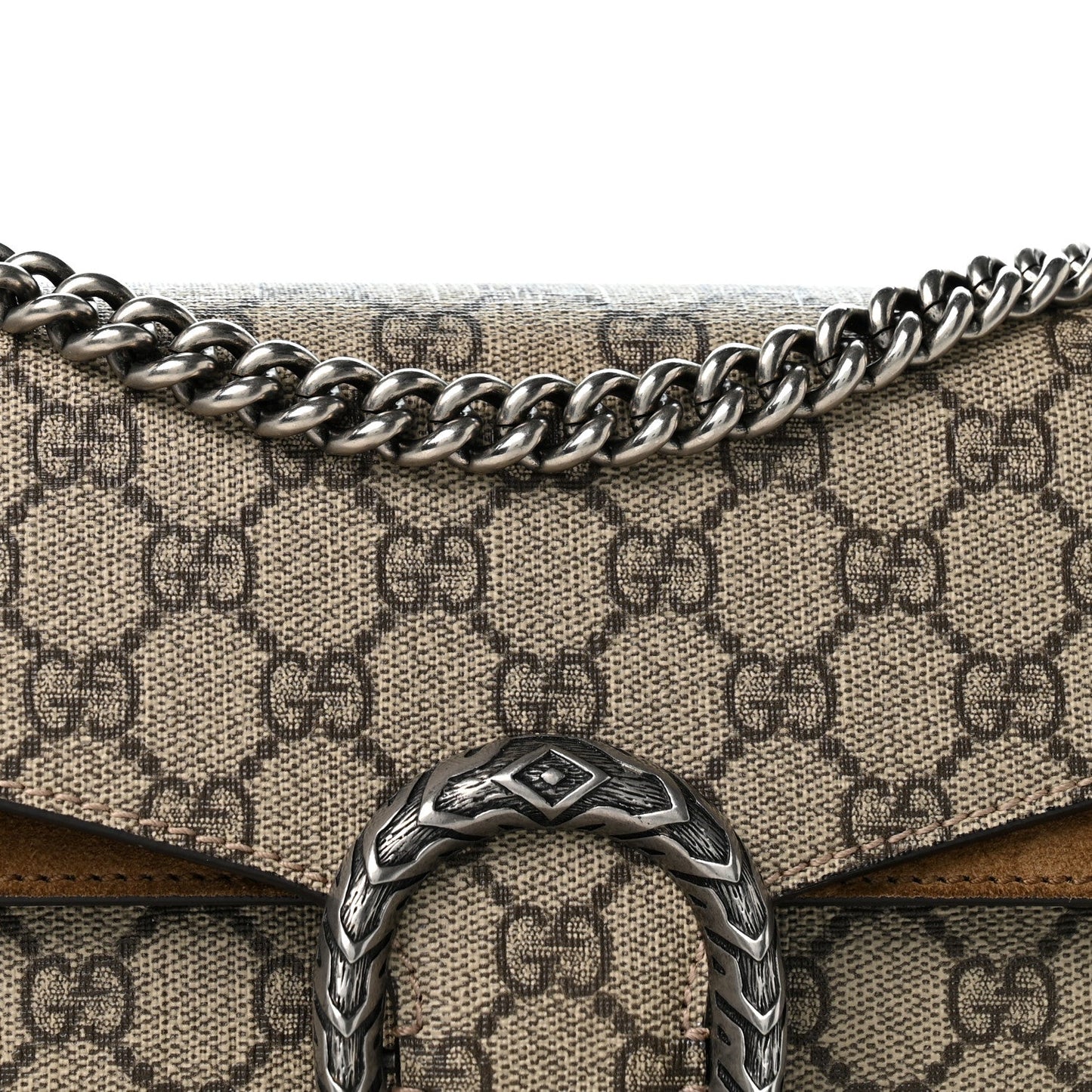 GG Supreme Monogram Small Dionysus Shoulder Bag Taupe