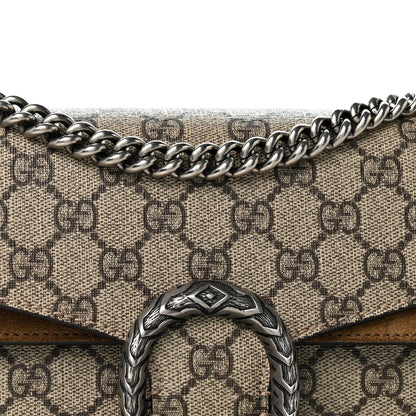 GG Supreme Monogram Small Dionysus Shoulder Bag Taupe