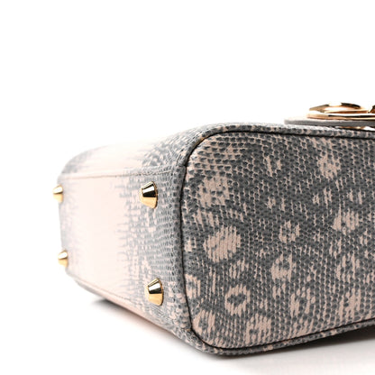 Lizard Ombre Mini Lady Dior Light Pink
