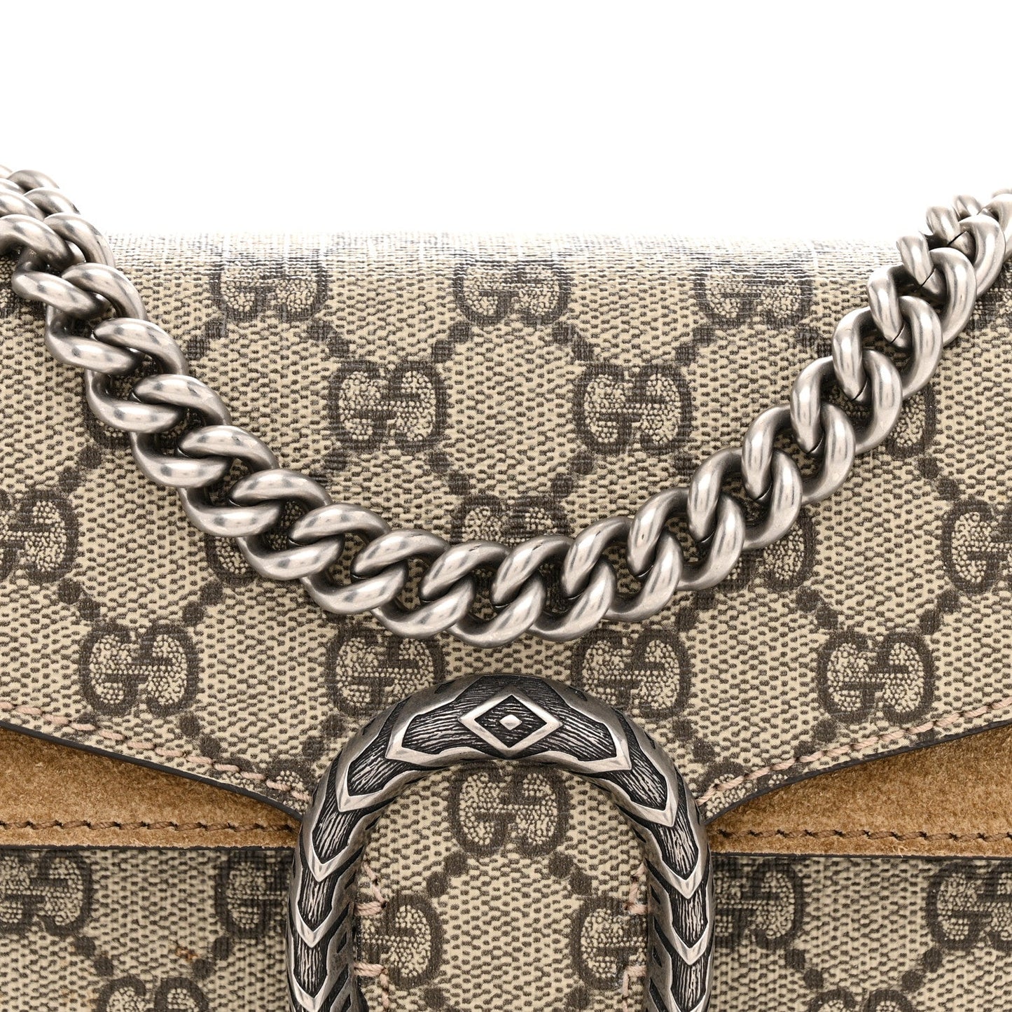 GG Supreme Monogram Mini Dionysus Shoulder Bag Taupe