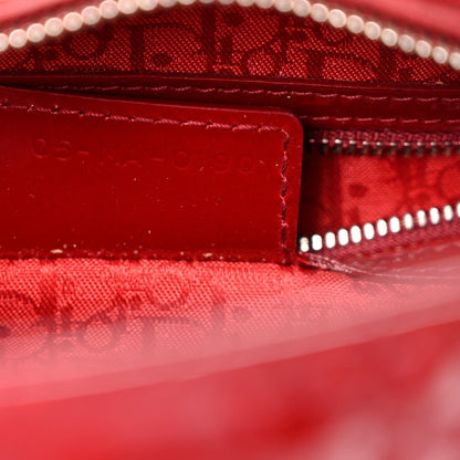 Patent Cannage Large Lady Dior Red