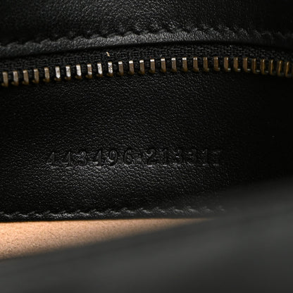 Calfskin Matelasse Medium GG Marmont Shoulder Bag Black