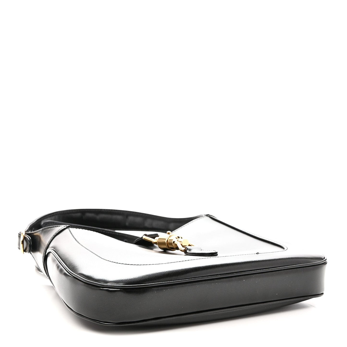 Boarded Dyana Lux Calfskin Small Jackie 1961 Hobo Black