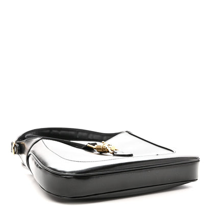Boarded Dyana Lux Calfskin Small Jackie 1961 Hobo Black