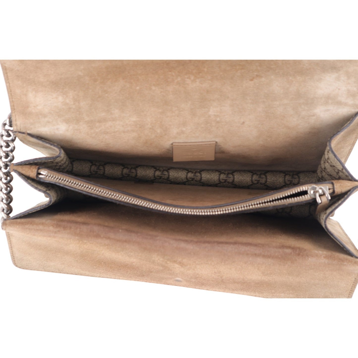 GG Supreme Monogram Small Dionysus Shoulder Bag Taupe