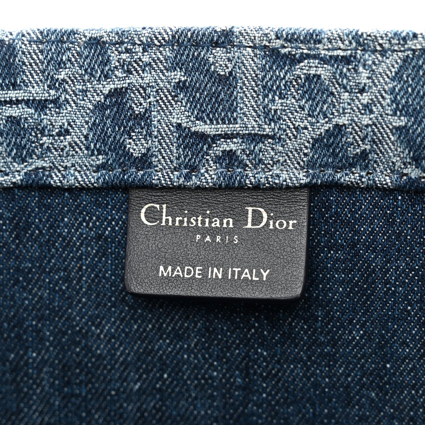 Oblique Denim Large Book Tote Blue
