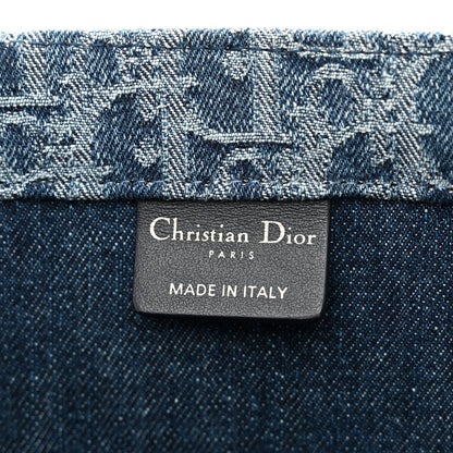 Oblique Denim Large Book Tote Blue
