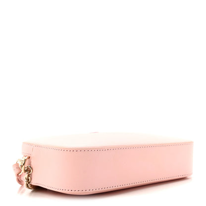 Dollar Calfskin Enamel Super Mini GG Marmont Chain Shoulder Bag Light Pink Blue