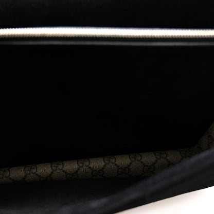 GG Supreme Monogram Medium Dionysus Shoulder Bag Black
