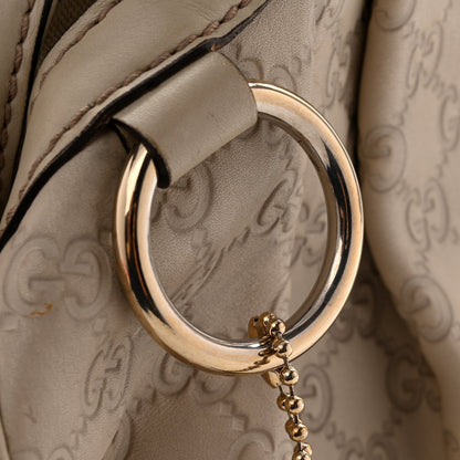 Guccissima Medium Sukey Tote Mystic White