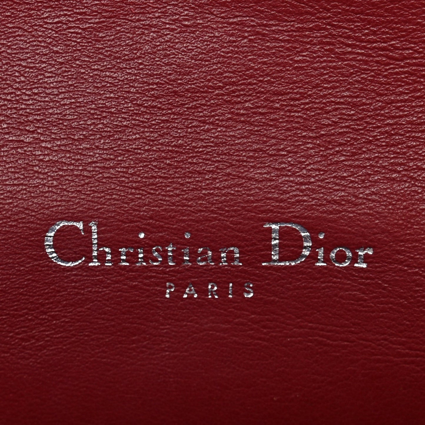 Patent Cannage Lady Dior Clutch Red Red