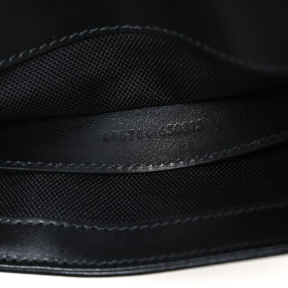 Calfskin Matelasse Monochrome Mini GG Marmont Shoulder Bag Black