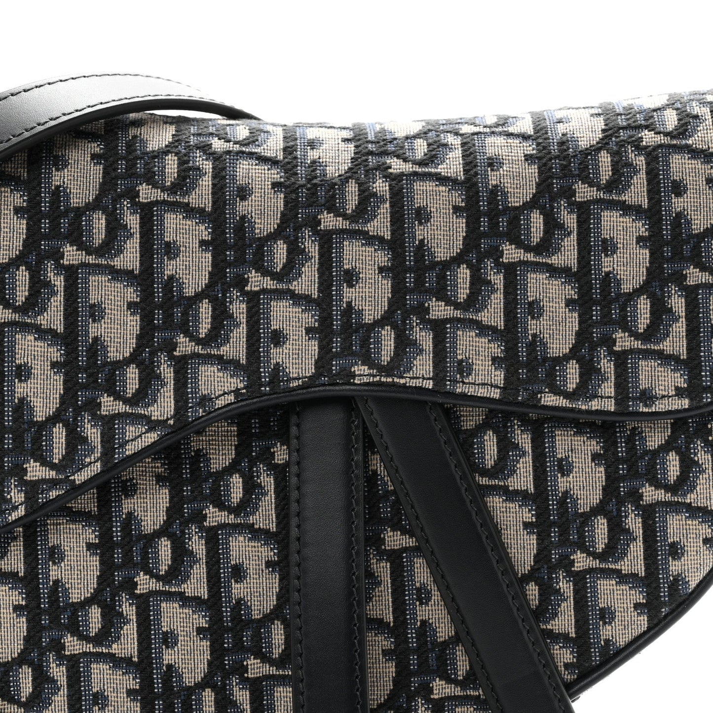 Oblique Saddle Bag With Strap Blue