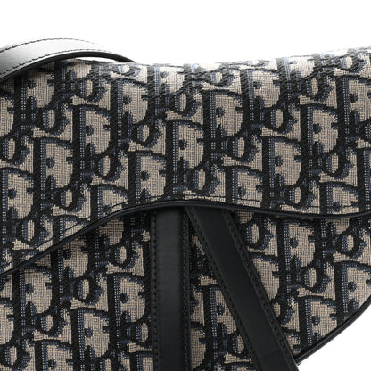 Oblique Saddle Bag With Strap Blue