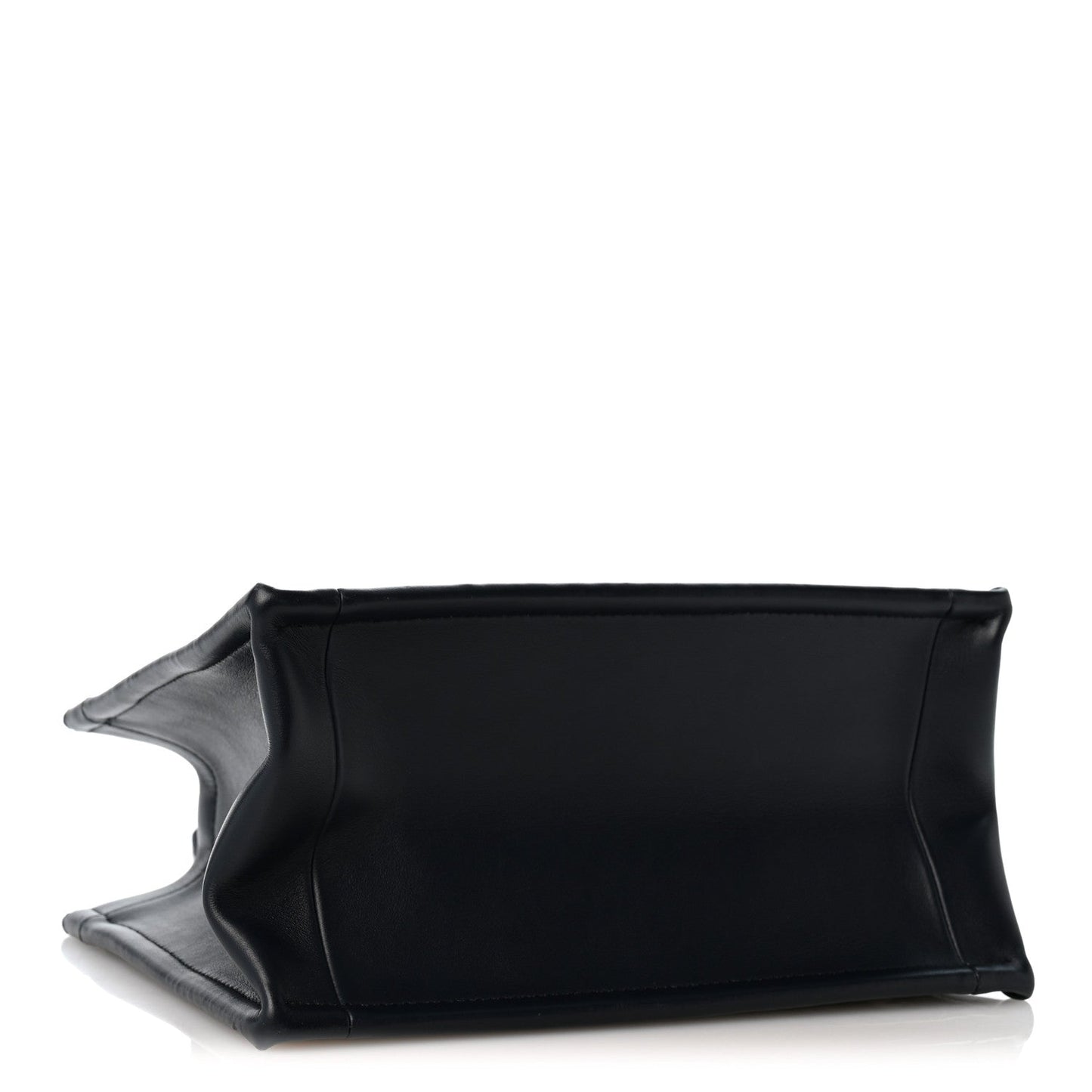 Oblique Calfskin Small Book Tote With Strap Blue Multicolor