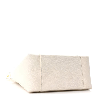 Calfskin Medium Signature Bucket Bag Latte