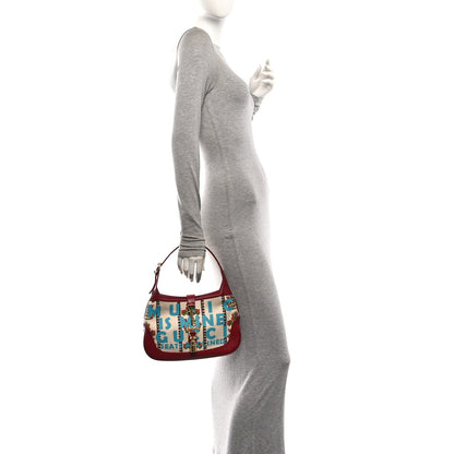 Canvas Calfskin 100 Centennial Music Small Jackie 1961 Hobo Ivory Red