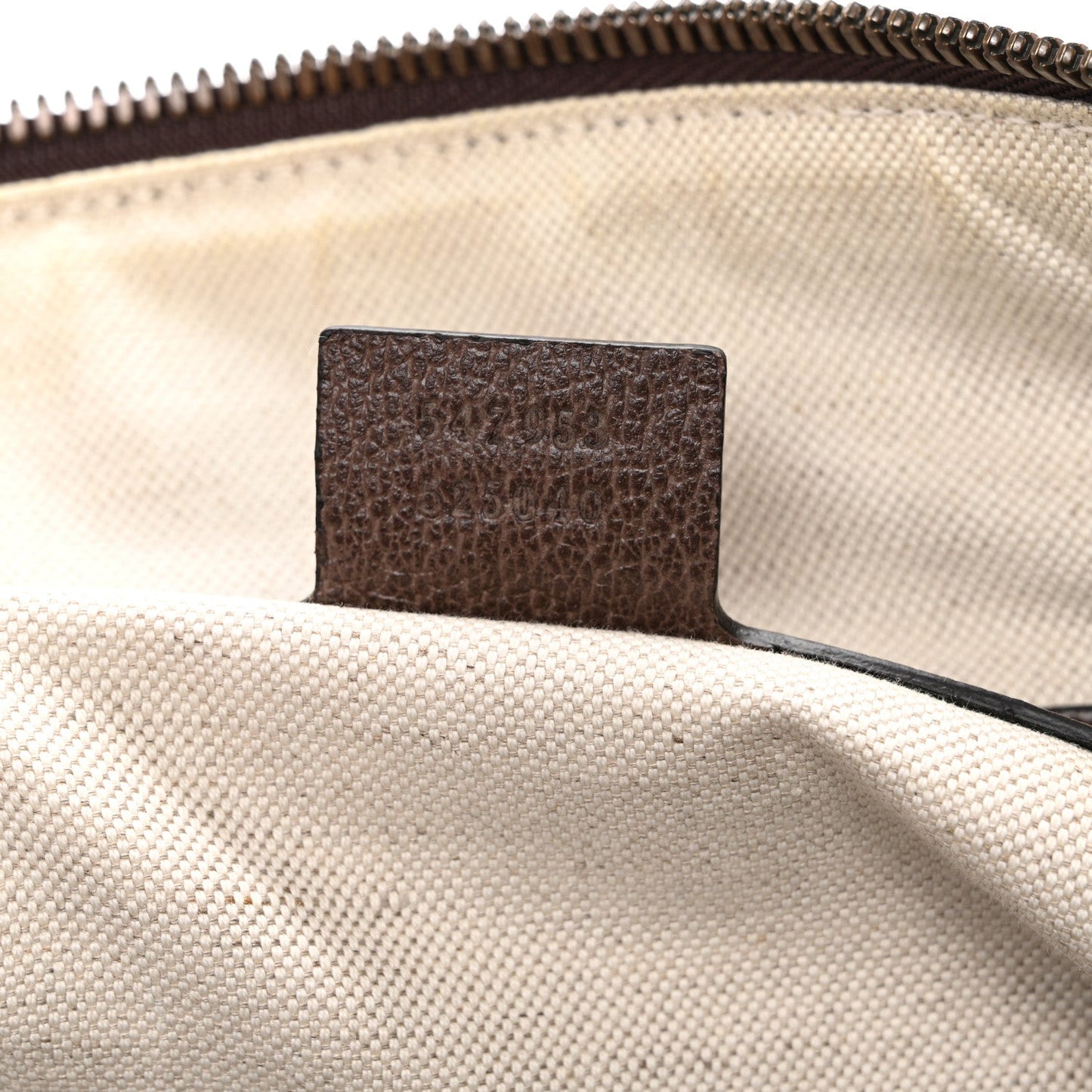 GG Supreme Monogram Textured Dollar Calfskin Web Medium Ophidia Carry-On Duffle Bag Beige Ebony New Acero