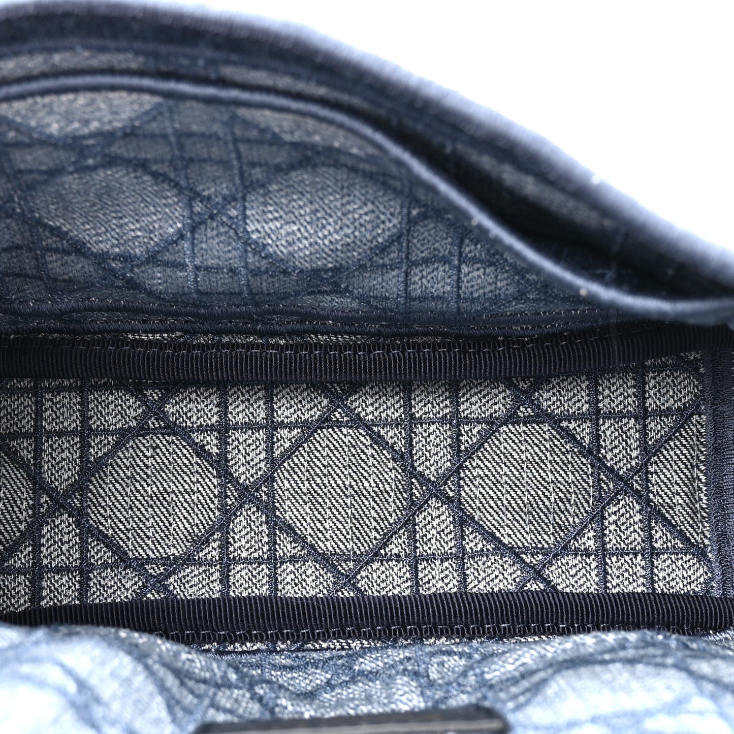 Denim Cannage Small Caro Bag Blue