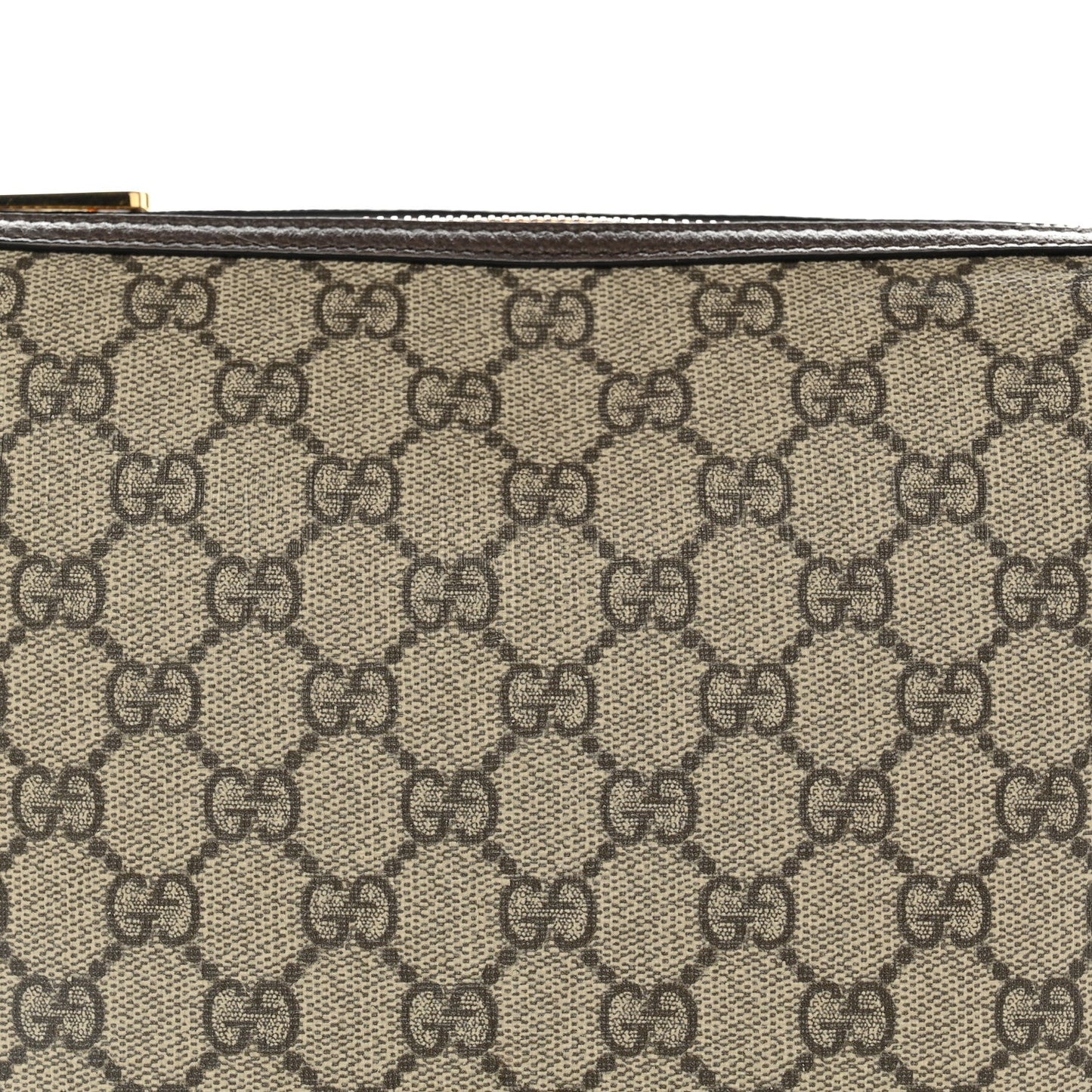 GG Supreme Monogram Textured Calfskin Web Super Mini Ophidia Shoulder Bag Beige Ebony New Acero