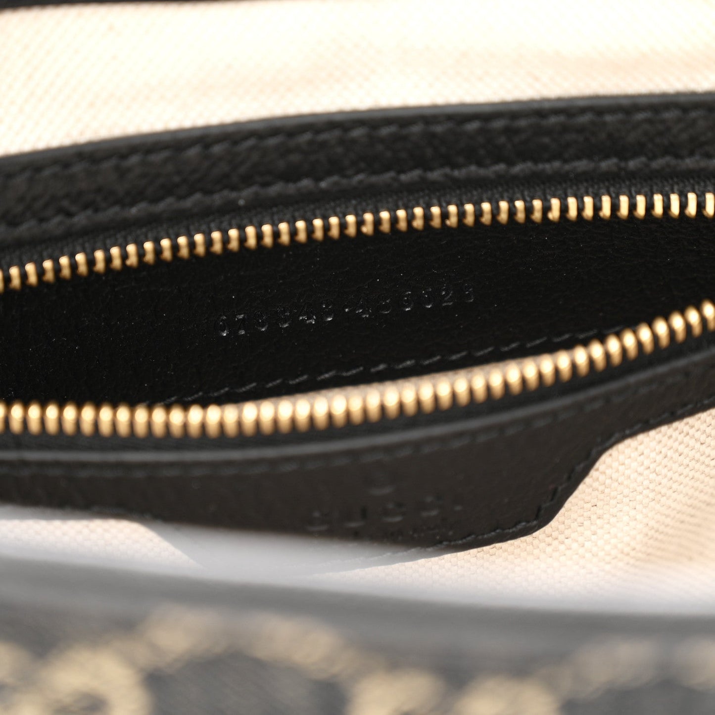 Jacquard Denim GG Monogram Small Jackie 1961 Hobo Black Ivory