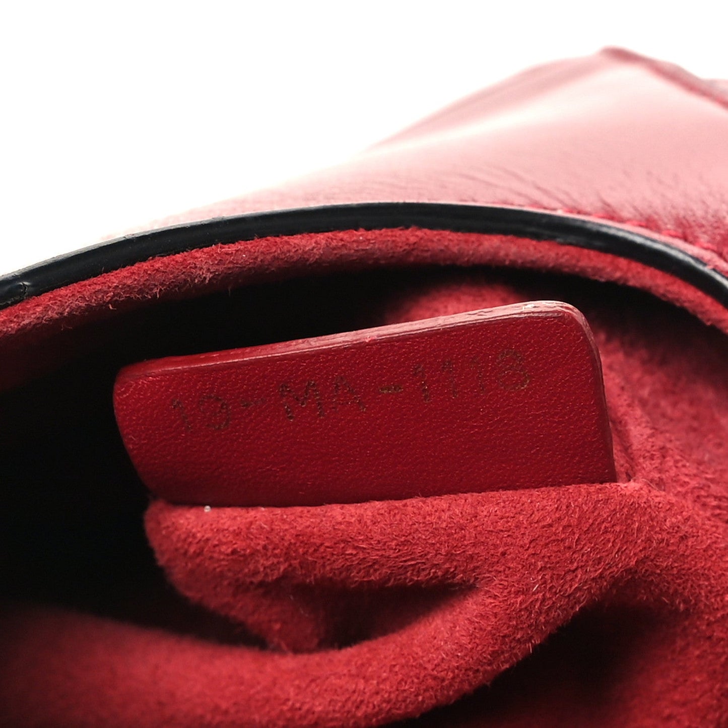 Calfskin Mini Saddle Bag Red