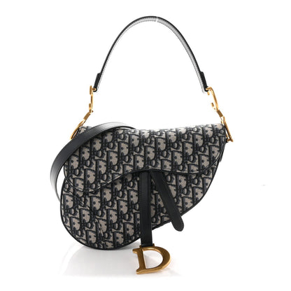 Oblique Saddle Bag With Strap Blue
