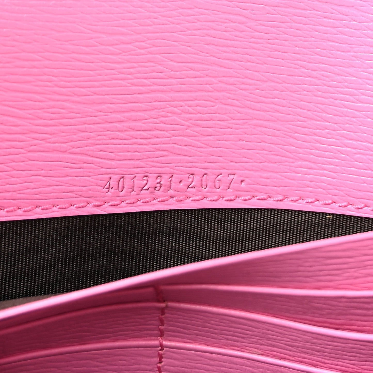 Calfskin Floral Print Mini Dionysus Chain Wallet Ivory Pink