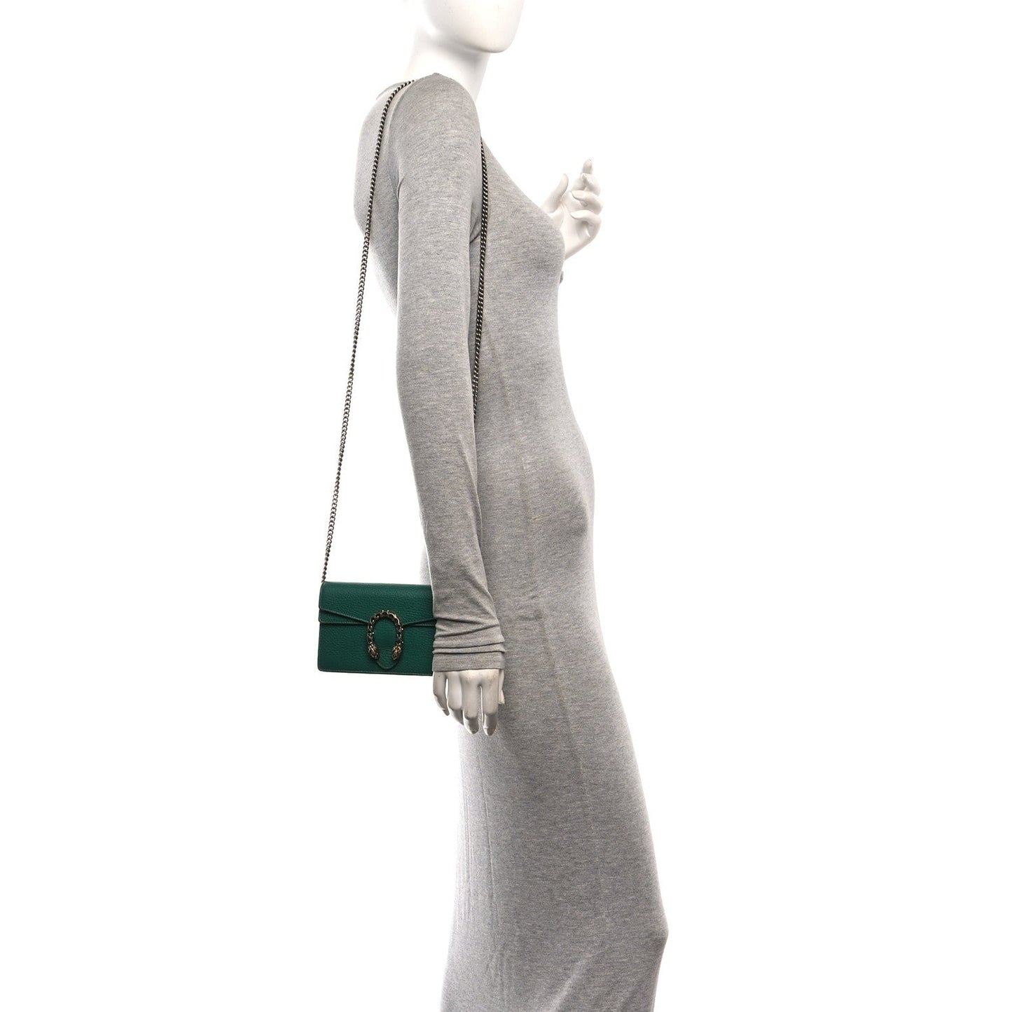 Calfskin Super Mini Dionysus Shoulder Bag Emerald