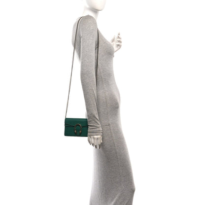 Calfskin Super Mini Dionysus Shoulder Bag Emerald