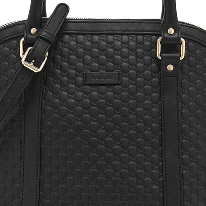 Microguccissima Medium Dome Bag Black