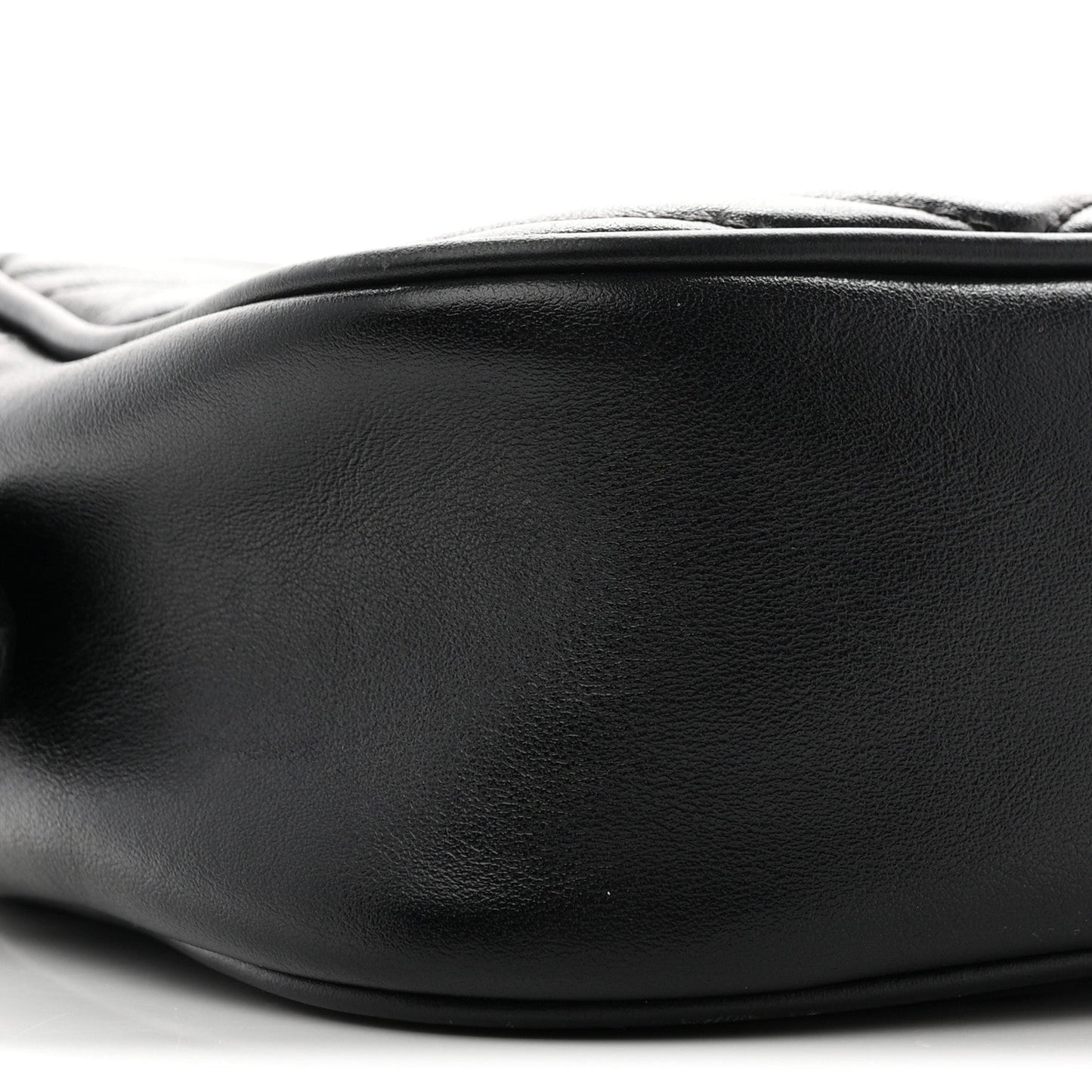 Calfskin Matelasse Small GG Marmont Chain Shoulder Bag Black