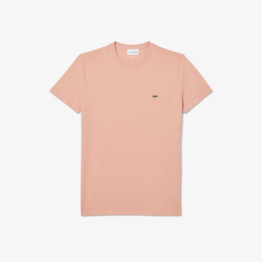 LACOSTE Regular fit CREW NECK T-SHIRT Men’s -BEIGE-ZIH