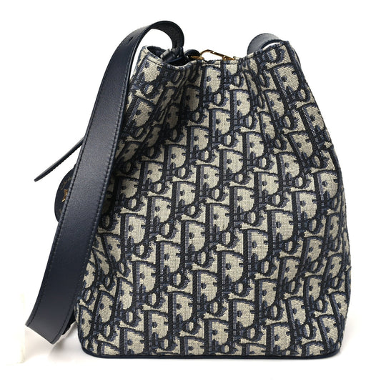 Oblique Bucket Bag Blue