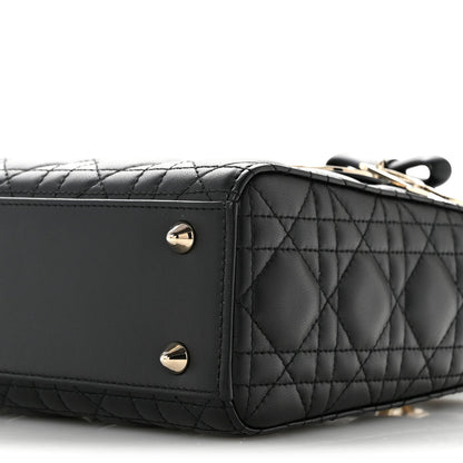 Lambskin Cannage Small Lady Dior Black