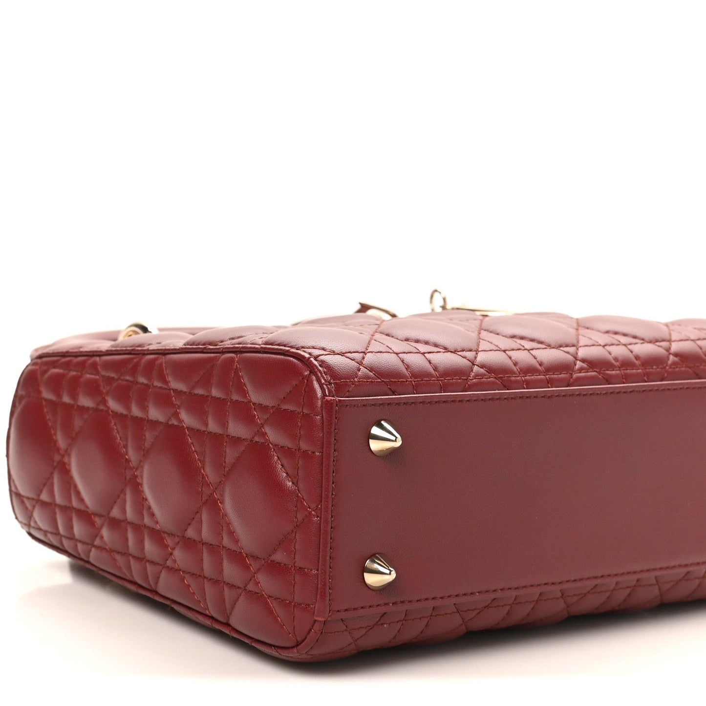 Lambskin Cannage Small My ABCDior Lady Bordeaux