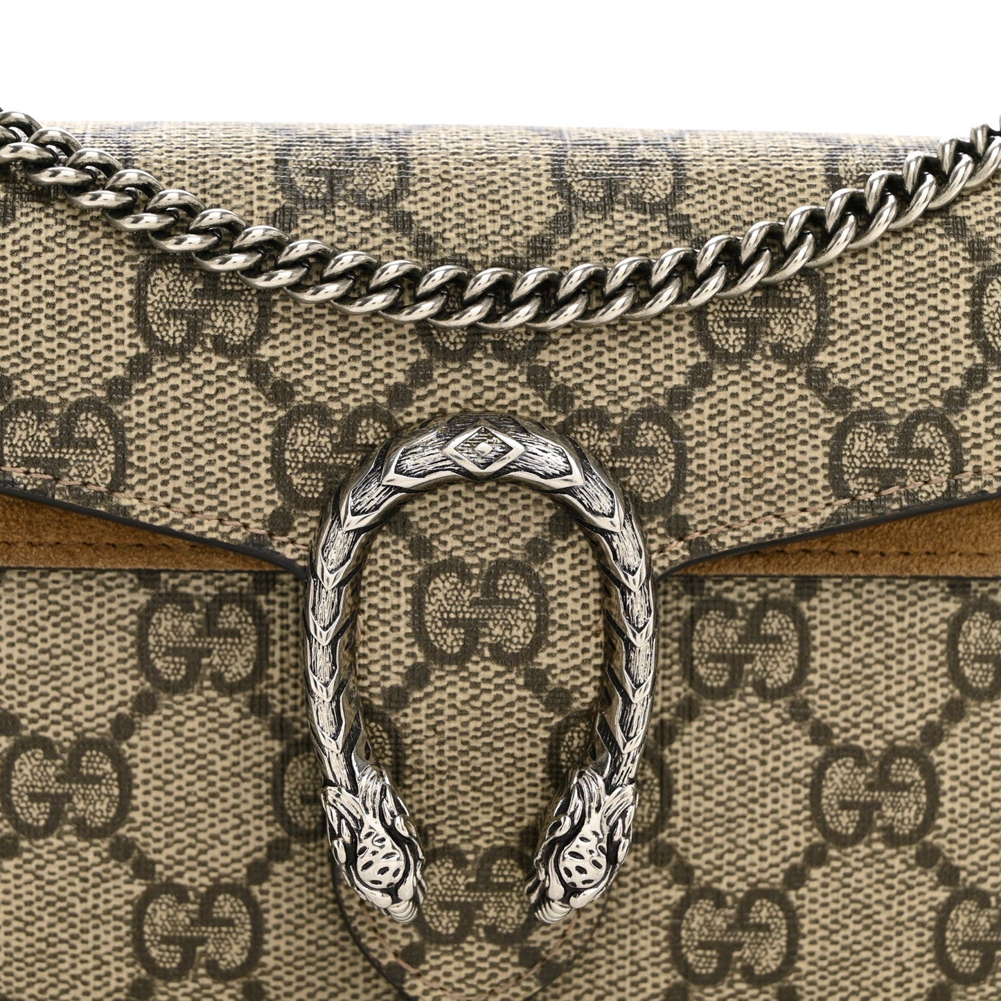 GG Supreme Monogram Super Mini Dionysus Shoulder Bag Taupe