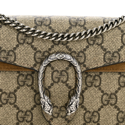 GG Supreme Monogram Super Mini Dionysus Shoulder Bag Taupe