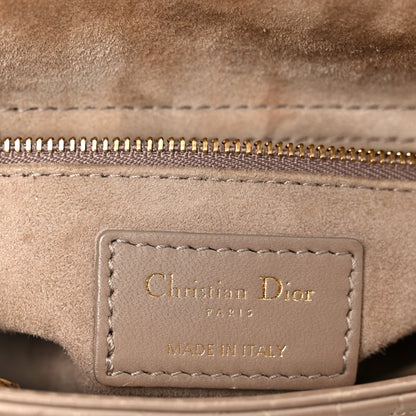 Lambskin Cannage Small My ABCDior Lady Dior Warm Taupe