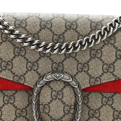 GG Supreme Monogram Small Dionysus Shoulder Bag Red