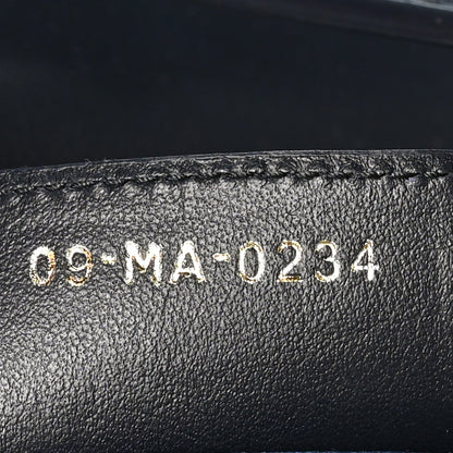 Denim Oblique Jacquard Saddle Bag With Strap Blue