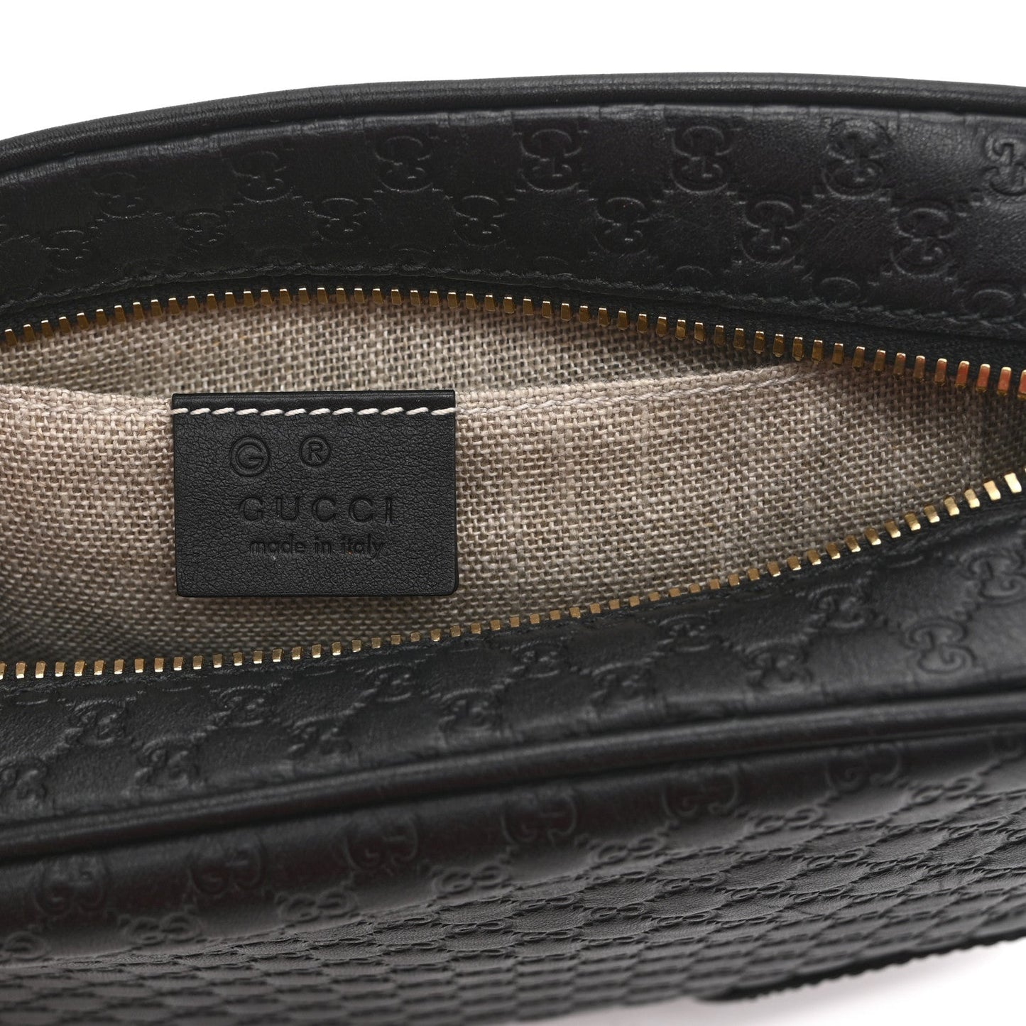 Microguccissima Mini Bree Messenger Bag Black