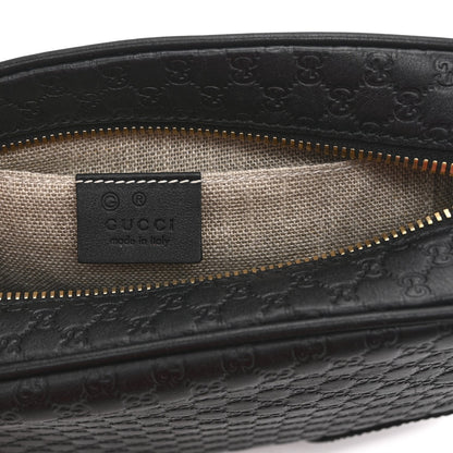 Microguccissima Mini Bree Messenger Bag Black